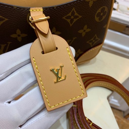 LOUIS VUITTON Deauville Mini Bag. Original Quality Bag including gift box, care book, dust bag, authenticity card. For Fall-Winter 2020, Nicolas Ghesquière introduces the Deauville Mini handbag. This adorable camera bag in Monogram canvas with natural leather trim will bring a touch of retro chic to any look. Compact and lightweight, it has an adjustable leather strap for shoulder and cross-body carry. | CRIS&COCO Authentic Quality Designer Bags and Luxury Accessories