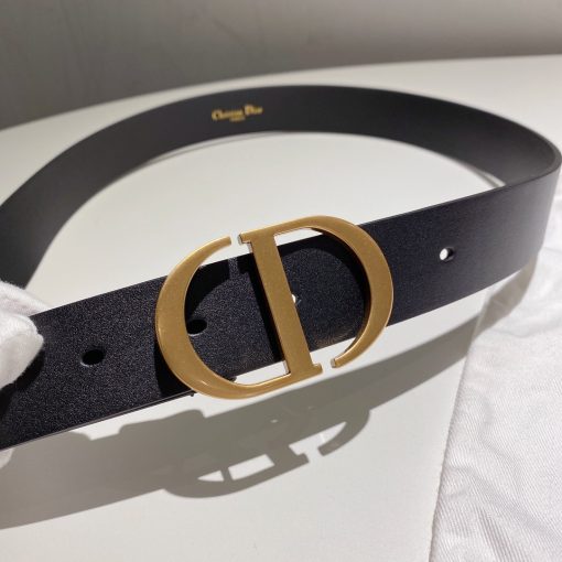 DIOR 30 Montaigne Belt,gold-finish metal 'CD' buckle