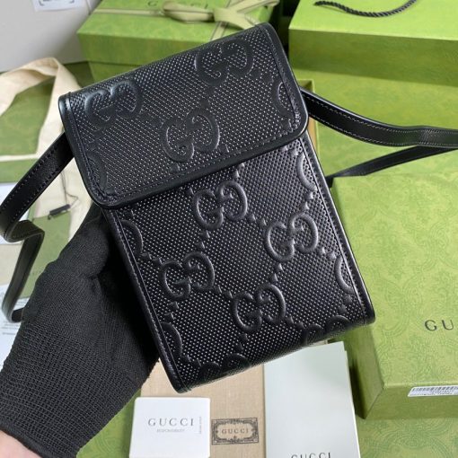 GUCCI GG Embossed Mini Bag.