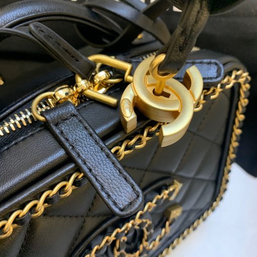 CHANEL Chain Around CC Filigree Vanity Bag.