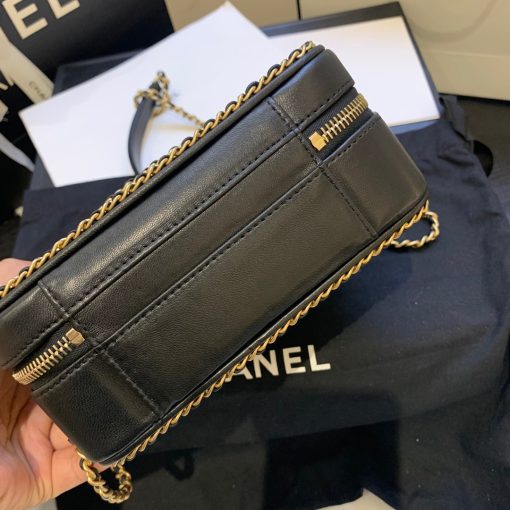 CHANEL Chain Around CC Filigree Vanity Bag.