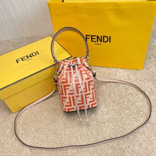 FENDI Mon Tresor Mini Bucket Bag.