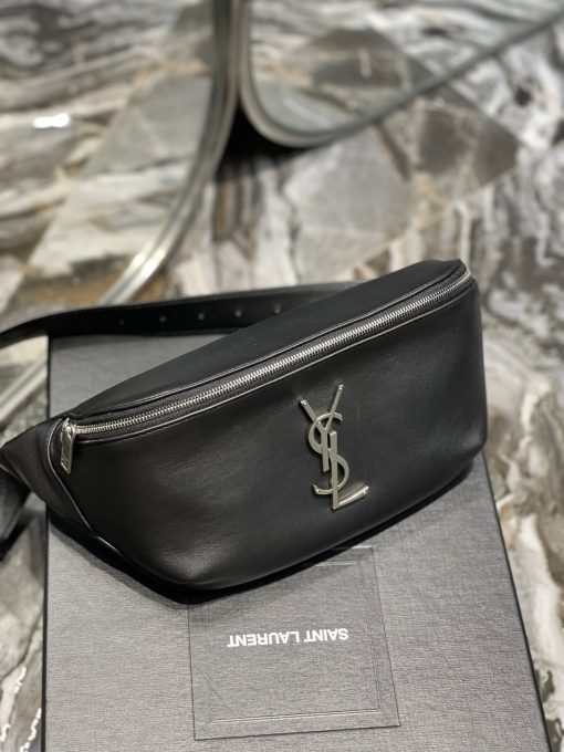 SAINT LAURENT Classic Monogram Belt Bag.