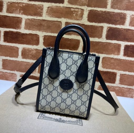 GUCCI Mini Tote Bag with Interlocking G.