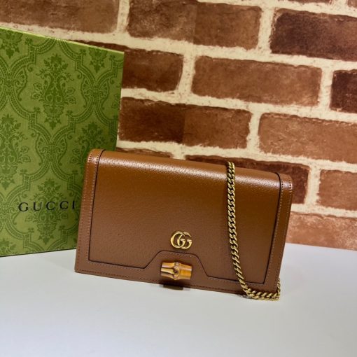 GUCCI Diana Mini Bag With Bamboo.