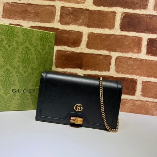 GUCCI Diana Mini Bag With Bamboo.