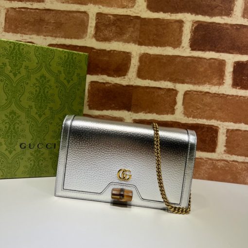 GUCCI Diana Mini Bag With Bamboo.