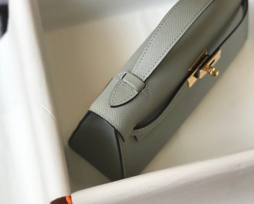 HERMÈS Mini Kelly Pochette In Epsom Leather.