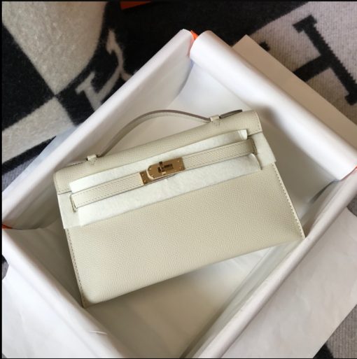 HERMÈS Mini Kelly Pochette In Epsom Leather.