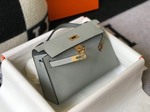 HERMÈS Mini Kelly Pochette In Epsom Leather.