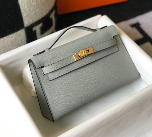 HERMÈS Mini Kelly Pochette In Epsom Leather.