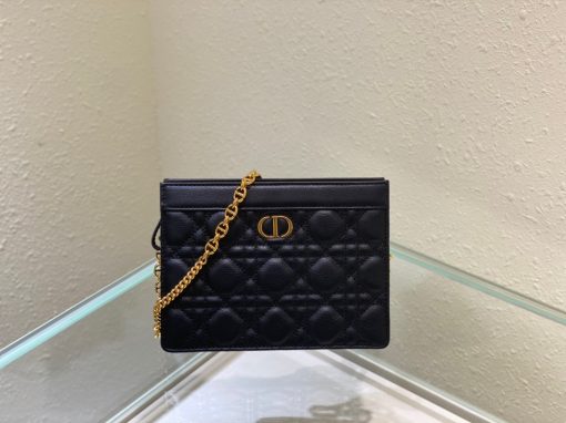 DIOR Caro Zipped Pouch With Chain.