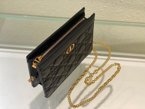 DIOR Caro Zipped Pouch With Chain.