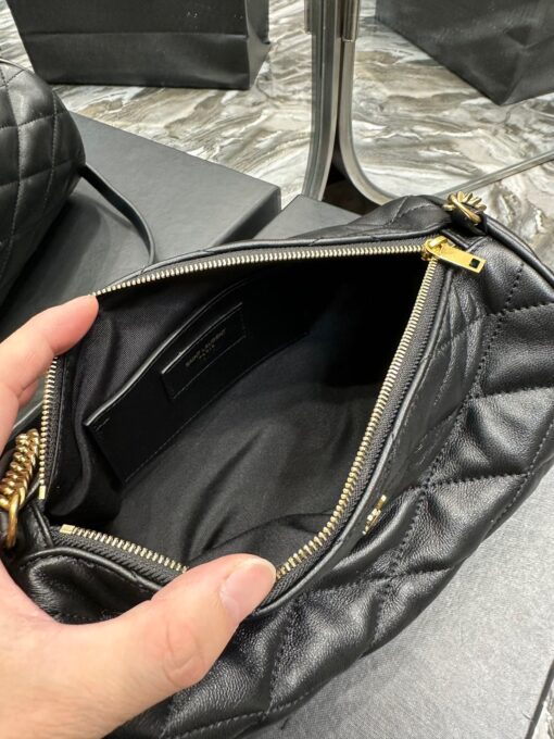 SAINT LAURENT Sade Tube Bag. Original Quality Bag including gift box, care book, dust bag, authenticity card. Saint Laurent "Sade" shoulder bag in quilted lambskin leather. Features YSL logo lettering on front Chain/leather shoulder strap, zip top closure Interior, one slip pocket. | CRIS&COCO Authentic Quality Designer Bags and Luxury Accessories