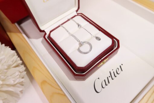 CARTIER Juste Un Clou Necklace. Original Quality Necklace including gift box, care book, dust bag, authenticity card. Cartier’s Juste un Clou collection dates back to the carefree 1970s, but its avant-garde approach is distinctly modern. It’s defined by a repurposing of the nail within the context of fine jewellery – a move that offers a sublime take on the ordinary with an outrageous edge. This necklace is crafted from vermeil gold and set with brilliant-cut stones, taking it far away from its humble inspiration. | CRIS&COCO Authentic Quality Designer Bags and Luxury Accessories