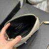 SAINT LAURENT Gaby Chain Pouch. Original Quality Bag including gift box, care book, dust bag, authenticity card. Crafted from lambskin leather this Gaby zipped pouch decorated with the Cassandre and Carré-quilted overstitching.