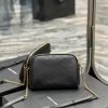 SAINT LAURENT Gaby Chain Pouch. Original Quality Bag including gift box, care book, dust bag, authenticity card. Crafted from lambskin leather this Gaby zipped pouch decorated with the Cassandre and Carré-quilted overstitching.