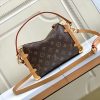 LOUIS VUITTON Side Trunk. Original Quality Bag including gift box, care book, dust bag, authenticity card. Returning to the House’s trunkmaking beginnings, Nicolas Ghesquière creates the Side Trunk PM handbag in Monogram canvas with leather trim. What strikes the eye is the singularity of the leather zip tab fitted with the iconic S-lock and the reinforced metallic corners. The wide top handle is removable as is the thin leather shoulder strap.
