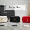 SAINT LAURENT Becky Double-Zip Pouch in Quilted Leather.