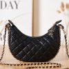 CHANEL Small Hobo Bag. Original Quality Bag including gift box, care book, dust bag, authenticity card. This Small Hobo Bag of the Cruise 2022/23 collection is one of the useful yet beautiful bags ever created. This one is crafted in lambskin leather with shiny light gold-tone hardware. Comes with a long chain for shoulder carry.