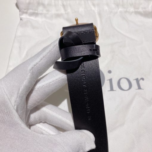 DIOR 30 Montaigne Belt,gold-finish metal 'CD' buckle