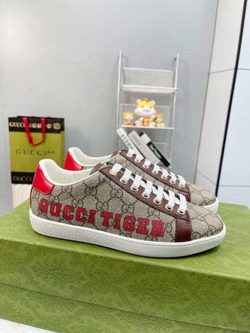 GUCCI Sneaker. Original Quality Sneaker including gift box, care book, dust bag, authenticity card. The classic low-top sneaker in leather with Web detail. These are so great that they would soon become a part of your every day wardrobe.