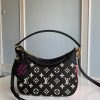 LOUIS VUITTON Bagatelle BB. Original Quality Bag including gift box, care book, dust bag, authenticity card. A mini-hobo bag that hangs close to the shoulder, the Bagatelle BB bag is made from Monogram Empreinte leather with the Monogram pattern printed then embossed on the leather. This midday-to-midnight bag is incredibly versatile. It can be carried as a on-trend baguette-hobo, worn effortlessly on the elbow, or cross-body with its removable strap.
