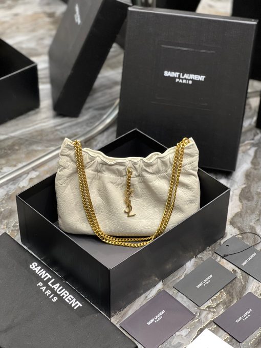 SAINT LAURENT Mini Leather Shoulder Bag.