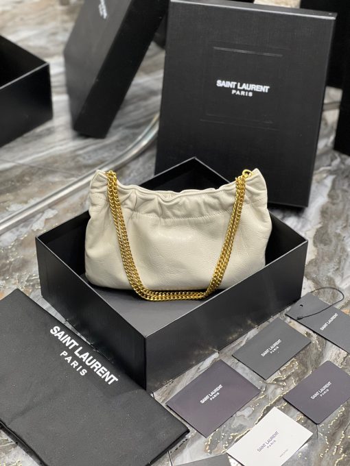 SAINT LAURENT Mini Leather Shoulder Bag.