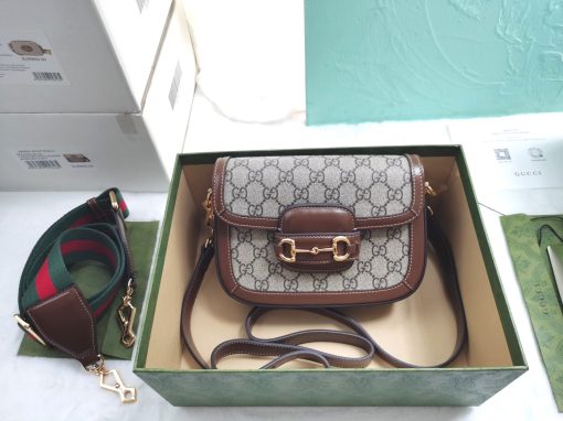 GUCCI Horsebit 1955 Mini Two Strap Bag