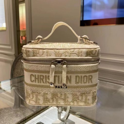 DIOR Small DiorTravel Vanity Case With Shoulder Strap.