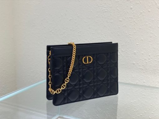 DIOR Caro Zipped Pouch With Chain.