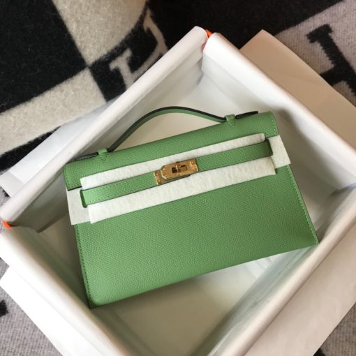 HERMÈS Mini Kelly Pochette In Epsom Leather.