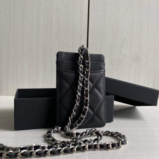 CHANEL Card Holder with Chain