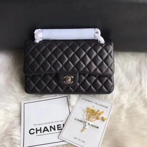 CHANEL Medium Classic Flap Bag. Original Quality Bag. CHANEL Sales Box and Dust Bag. Booklet, Authenticity Card, Payment Slip. Whether you’re a young celeb looking to carry a flashy mini bag in front of the paparazzi or a corporate maven looking for a roomy day bag that announces that you’ve arrived. Many sizes, colors and variations on the Classic Flap mean that there’s likely a version that will suit your purposes. The bags tend to hold their value well for years.