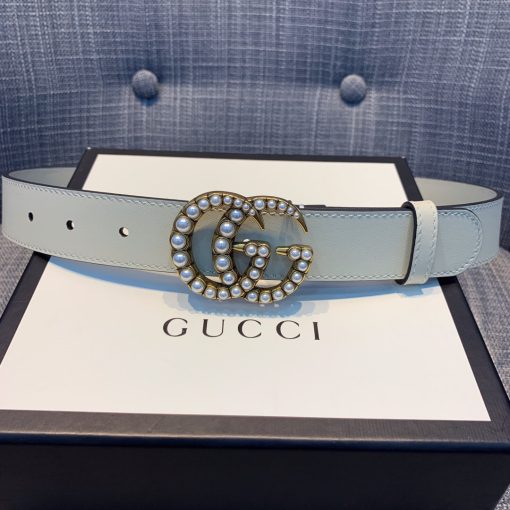 GUCCI Marmont Pearl GG Buckle Belt. Original Quality Belt including gift box, care book, dust bag, authenticity card.