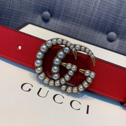 GUCCI Marmont Pearl GG Buckle Belt. Original Quality Belt including gift box, care book, dust bag, authenticity card.