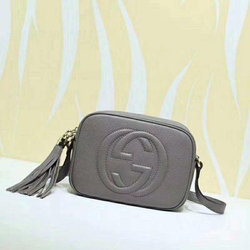 GUCCI 'Soho' Small Leather Disco Bag. Original Bag including gift box, care book, dust bag, authenticity card. Its name may inspire nights out, but its compact size and go-to ease make this bag an everyday essential.