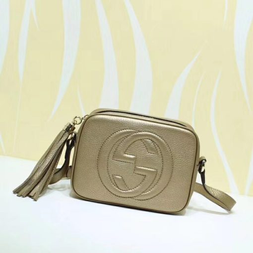 GUCCI 'Soho' Small Leather Disco Bag. Original Bag including gift box, care book, dust bag, authenticity card. Its name may inspire nights out, but its compact size and go-to ease make this bag an everyday essential.