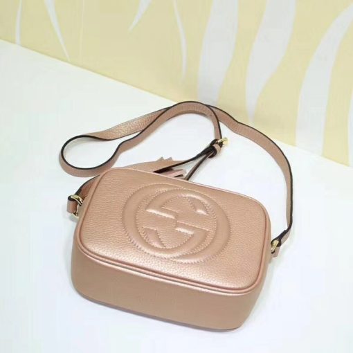 GUCCI 'Soho' Small Leather Disco Bag. Original Bag including gift box, care book, dust bag, authenticity card. Its name may inspire nights out, but its compact size and go-to ease make this bag an everyday essential.