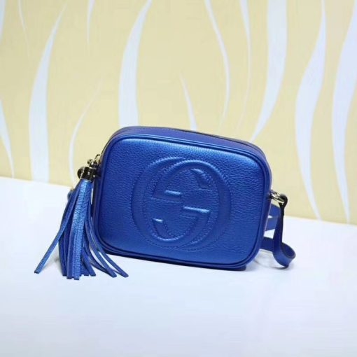 GUCCI 'Soho' Small Leather Disco Bag. Original Bag including gift box, care book, dust bag, authenticity card. Its name may inspire nights out, but its compact size and go-to ease make this bag an everyday essential.