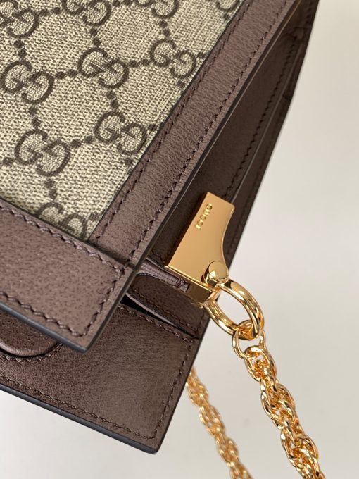 GUCCI Ophidia GG Supreme Chain Strap Shoulder Bag.