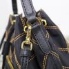 PRADA Quilted Bucket Bag. Original Quality Bag including gift box, care book, dust bag, authenticity card. PRADA nylon bucket bag with tessuto-impunturato quilted topstitching. Leather top handle. Drawstring top. Detachable Shoulder Strap. Front Zip Pocket with logo plate.