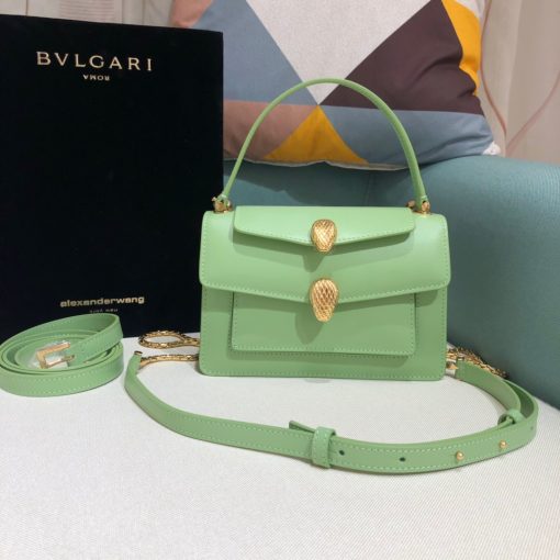 ALEXANDER WANG x BVLGARI Belt Bag. Original Quality Bag including gift box, care book, dust bag, authenticity card. The belt bag is a dream to style, as it features two detachable straps and a detachable handle and can be worn on the waist, as a crossbody bag, as a clutch or over the shoulder. BVLGARI and ALEXANDER WANG have reprised Serpenti Through The Eyes of ALEXANDER WANG for 2020, with the exciting addition of two brand new bags. While the two in-demand fashion houses may not reveal themselves to be the most obvious collaborators at a superficial glance, they have nonetheless merged to produce their latest capsule collection infusing allure with innovation.