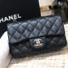 CHANEL Classic New Mini 20 cm Flap Bag. Original Quality Bag including gift box, care book, dust bag, authenticity card. This chic petite shoulder bag is crafted of luxurious shimmery lambskin leather. The crossbody bag features a long chain-link leather threaded shoulder strap and front flap with a CC turn lock. The flap opens to an interior of matching leather with zipper and patch pockets. Enjoy this fabulous bag for everyday essentials or special events with this timeless classic.