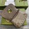 GUCCI Blondie Shoulder Bag. Original Quality Bag including gift box, care book, dust bag, authenticity card. Coming from the House's archives, a round shaped version of the Interlocking G logo is reintroduced for Gucci Love Parade. Crafted in leather, this shoulder bag is completed by a delicate chain strap, infusing this accessory with a refined feel.