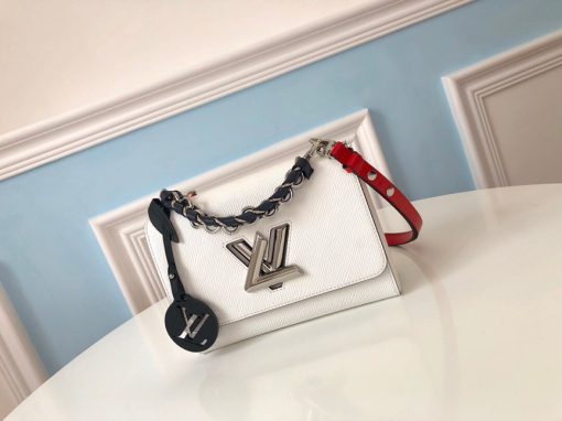 LOUIS VUITTON TWIST Medium Model. Original Quality Bag including gift box, care book, dust bag, authenticity card. For Fall 2019, the Twist MM handbag comes in Epi leather with a braided handle and removable LV Initials charm, echoing the initials of the emblematic LV twist-lock. The luxurious braided handle enables hand-carry whilst the removable leather strap allows the Twist to be carried over the shoulder or cross-body.