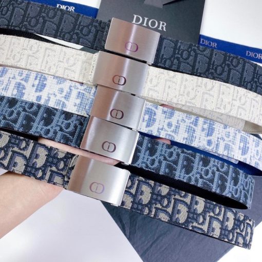 DIOR 35 Oblique Kasuri Belt.