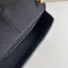 FENDI C’mon Medium. Timeless Elegance, Embodied in Leather. Elegantly designed, this medium-sized satchel bag boasts graceful, curved lines that exude femininity. Its elongated flap is adorned with a striking metal FF logo, adding a touch of sophistication to its overall charm. Crafted from supple leather with meticulously embossed edges and intricate details, this bag radiates a sense of refined luxury. The sides of the bag seamlessly blend with the overall design, crafted from the same tone-on-tone full-grain leather, ensuring a harmonious and visually pleasing aesthetic.