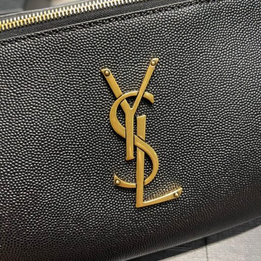 SAINT LAURENT Classic Monogram Belt Bag.